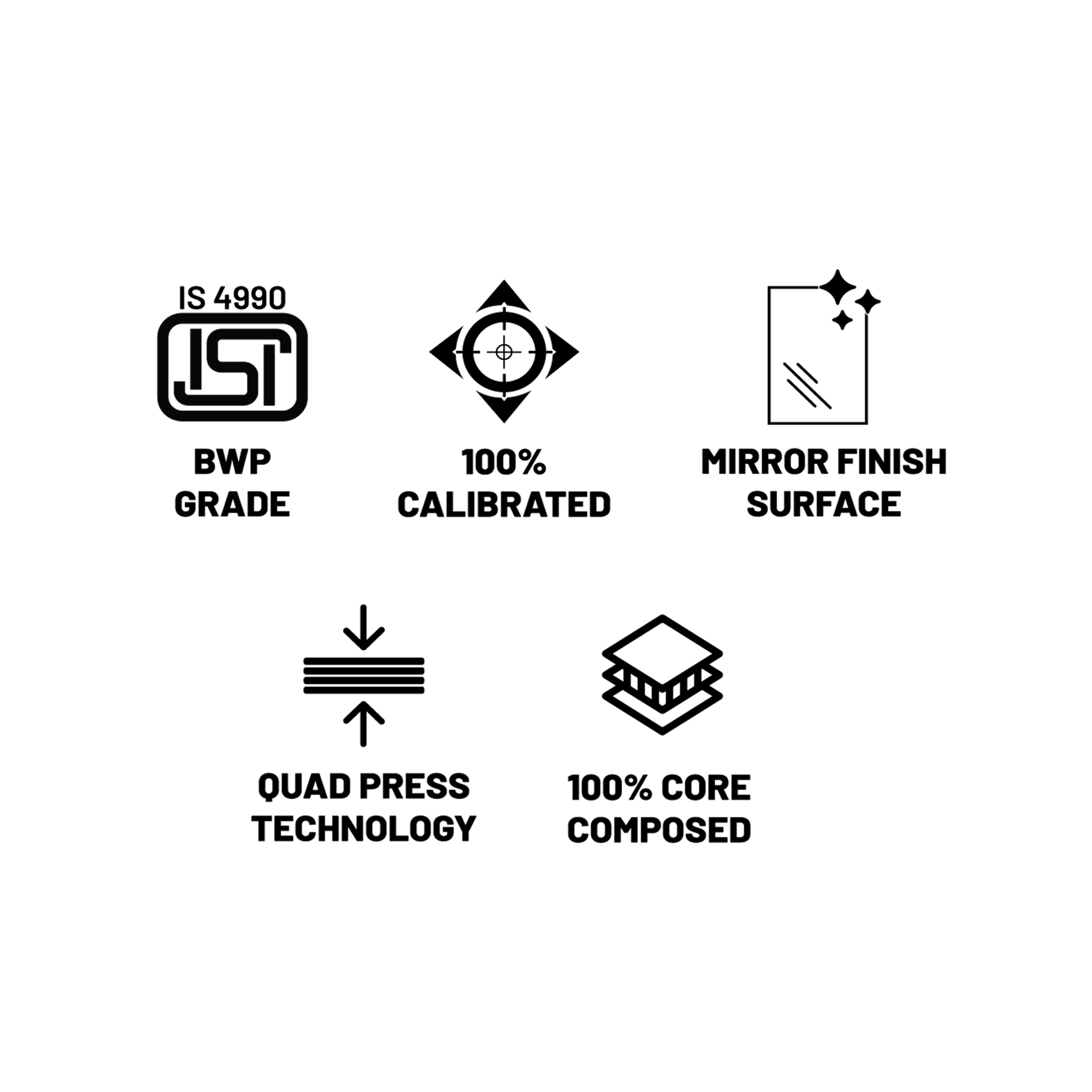 Calibrated film faced formwork ply 1-2